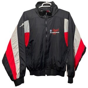 Vintage American Made Dale Earnhardt Racing Jacket Goodwrench Winston Cup Black